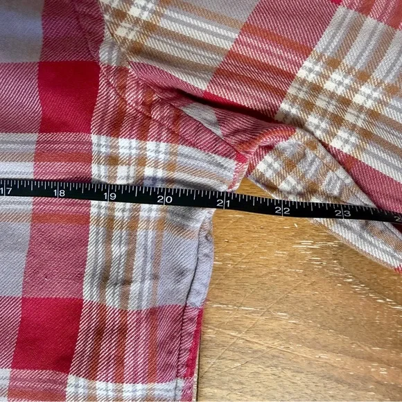 Ralph Lauren Plaid Button Down Shirt / Men’s Large / Red, White & Tan. Cotton. - Picture 5 of 6
